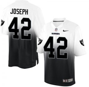 Jerseys Factory Cheap Nike Raiders #42 Karl Joseph White/Black M