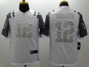 Jerseys Factory Cheap Nike Jets #12 Joe Namath White Men's Stitc