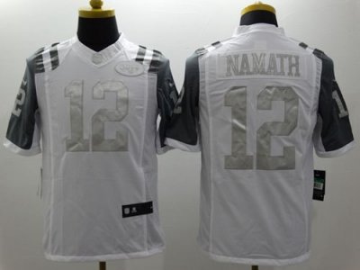 Jerseys Factory Cheap Nike Jets #12 Joe Namath White Men's Stitc