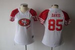 Jerseys Factory Cheap 49ers #85 Vernon Davis White 2011 Women's
