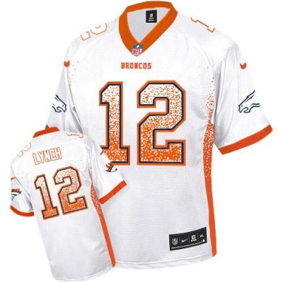 Jerseys Factory Cheap Nike Broncos #12 Paxton Lynch White Men's