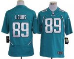 Jerseys Factory Cheap Nike Jaguars #89 Marcedes Lewis Teal Green