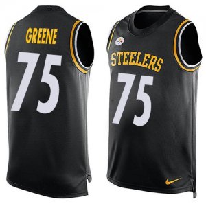 Jerseys Factory Cheap Nike Steelers #75 Joe Greene Black Team Co