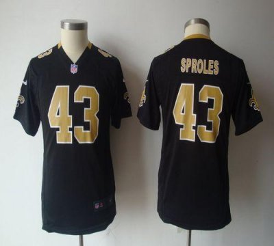 Jerseys Factory Cheap Nike Saints #43 Darren Sproles Black Team