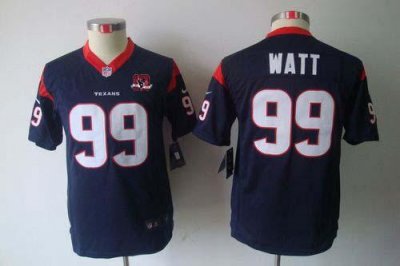 Jerseys Factory Cheap Nike Texans #99 J.J. Watt Navy Blue Team C
