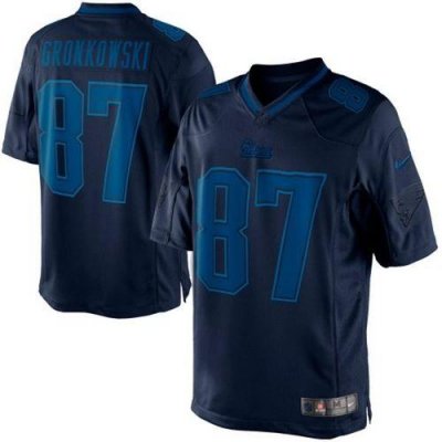 Jerseys Factory Cheap Nike Patriots #87 Rob Gronkowski Navy Blue