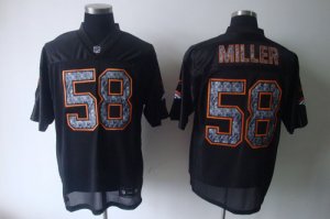 Jerseys Factory Cheap Broncos #58 Von Miller Black Sideline Unit