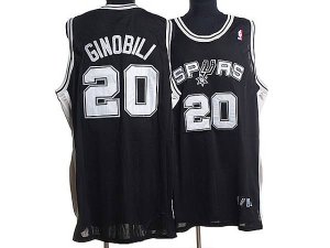 Jerseys Factory Cheap Spurs #20 Manu Ginobili Stitched Black NBA