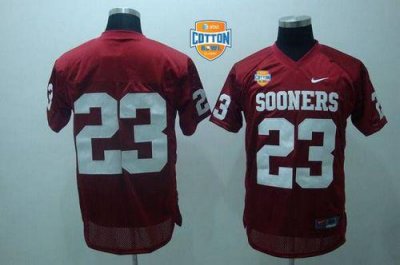 Jerseys Factory Cheap Sooners #23 Allen Patrick Red AT&T Cotton