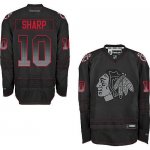 Jerseys Factory Cheap Blackhawks #10 Patrick Sharp Black Acceler