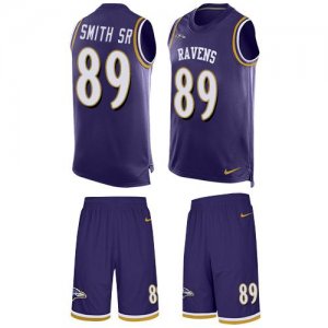 Jerseys Factory Cheap Nike Ravens #89 Steve Smith Sr Purple Team