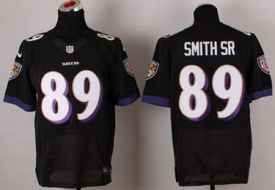 Jerseys Factory Cheap Nike Ravens #89 Steve Smith Black Alternat