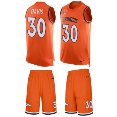 Jerseys Factory Cheap Nike Broncos #30 Terrell Davis Orange Team