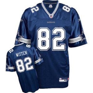 Jerseys Factory Cheap Cowboys #82 Jason Witten Blue Embroidered