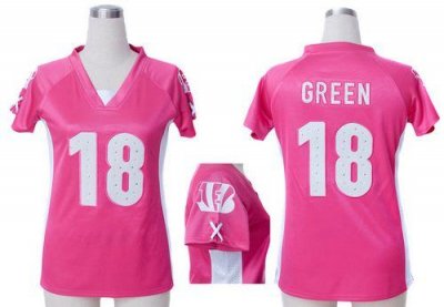 Jerseys Factory Cheap Nike Bengals #18 A.J. Green Pink Draft Him