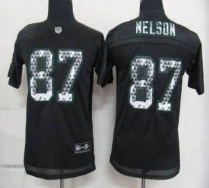 Jerseys Factory Cheap Sideline Black United Packers #87 Jordy Ne