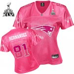Jerseys Factory Cheap Patriots #81 Aaron Hernandez Pink 2011 Wom