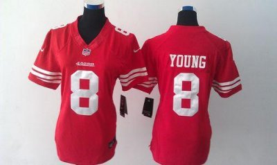 Jerseys Factory Cheap Nike 49ers #8 Steve Young Red Team Color W