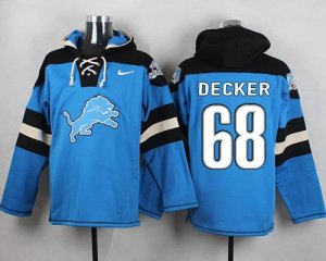 Jerseys Factory Cheap Nike Lions #68 Taylor Decker Blue Player P