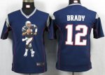Jerseys Factory Cheap Nike Patriots #12 Tom Brady Navy Blue Team