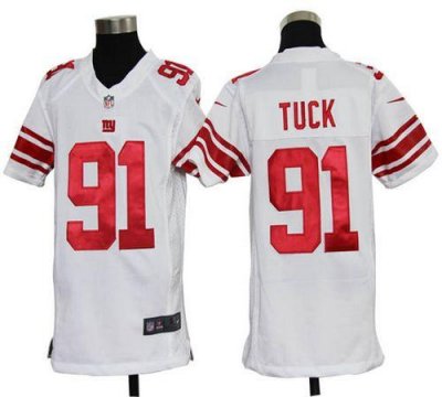 Jerseys Factory Cheap Nike Giants #91 Justin Tuck White Youth Em