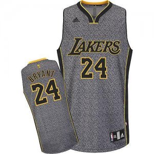Jerseys Factory Cheap Lakers #24 Kobe Bryant Grey Static Fashion