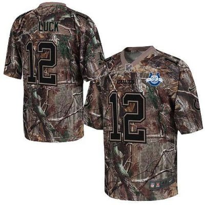 Jerseys Factory Cheap Nike Colts #12 Andrew Luck Camo With 30TH