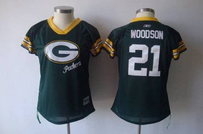 Jerseys Factory Cheap Packers #21 Charles Woodson Green 2011 Wom