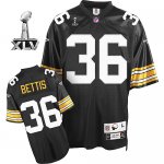 Jerseys Factory Cheap Steelers #36 Jerome Bettis Black Super Bow