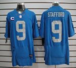 Jerseys Factory Cheap Nike Lions #9 Matthew Stafford Blue Altern