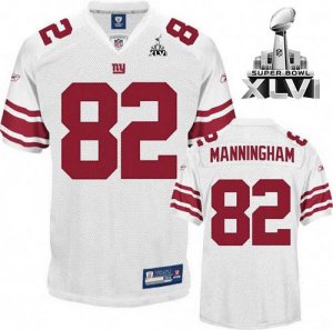 Jerseys Factory Cheap Giants #82 Mario Manningham White Super Bo