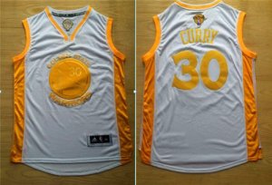 Jerseys Factory Cheap Warriors #30 Stephen Curry White(Gold No.)
