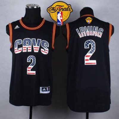 Jerseys Factory Cheap Cavaliers #2 Kyrie Irving Black USA Flag F