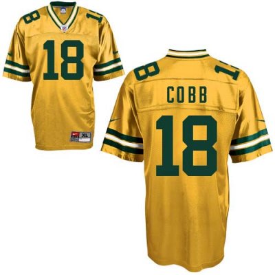 Jerseys Factory Cheap Nike Packers #18 Randall Cobb Yellow Stitc