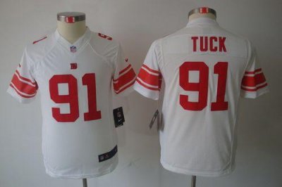 Jerseys Factory Cheap Nike Giants #91 Justin Tuck White Youth Em