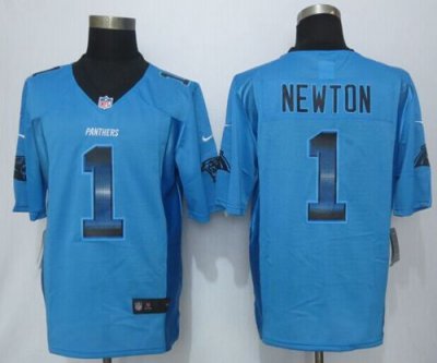 Jerseys Factory Cheap Nike Panthers #1 Cam Newton Blue Alternate