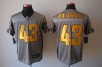Jerseys Factory Cheap Nike Steelers #43 Troy Polamalu Grey Shado