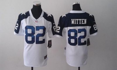 Jerseys Factory Cheap Nike Cowboys #82 Jason Witten White Thanks