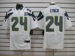 Jerseys Factory Cheap Nike Seahawks #24 Marshawn Lynch White Wit