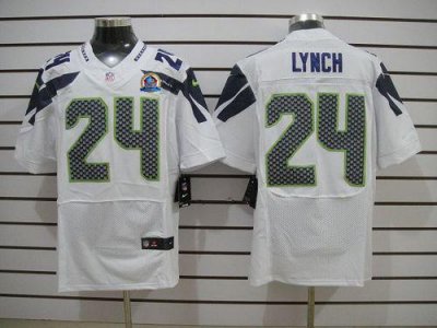 Jerseys Factory Cheap Nike Seahawks #24 Marshawn Lynch White Wit