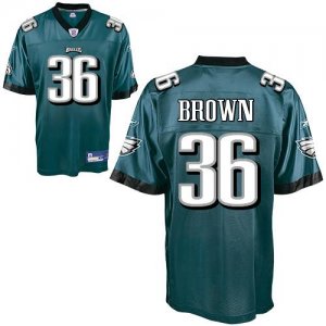 Jerseys Factory Cheap Eagles #36 Ronnie Brown Green Stitched NFL