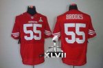Jerseys Factory Cheap Nike 49ers #55 Ahmad Brooks Red Team Color