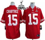 Jerseys Factory Cheap Nike 49ers #15 Michael Crabtree Red Team C