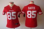 Jerseys Factory Cheap Nike 49ers #85 Vernon Davis Red Team Color