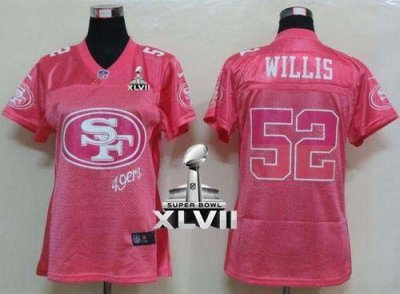 Jerseys Factory Cheap Nike 49ers #52 Patrick Willis Pink Super B