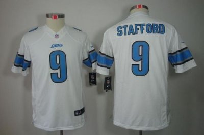 Jerseys Factory Cheap Nike Lions #9 Matthew Stafford White Youth