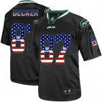 Jerseys Factory Cheap Nike Jets #87 Eric Decker Black Men's Stit