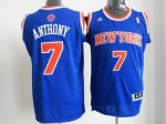 Jerseys Factory Cheap Knicks #7 Carmelo Anthony Blue Road New 20