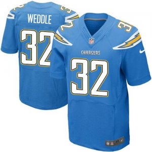 Jerseys Factory Cheap Nike Chargers #32 Eric Weddle Electric Blu