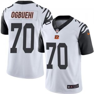 Jerseys Factory Cheap Nike Bengals #70 Cedric Ogbuehi White Men'